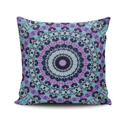 Aberto Design Cojín MANDALA-06 43x43 cm Algodón/Poliéster Relleno Silicona Cremallera Oculta